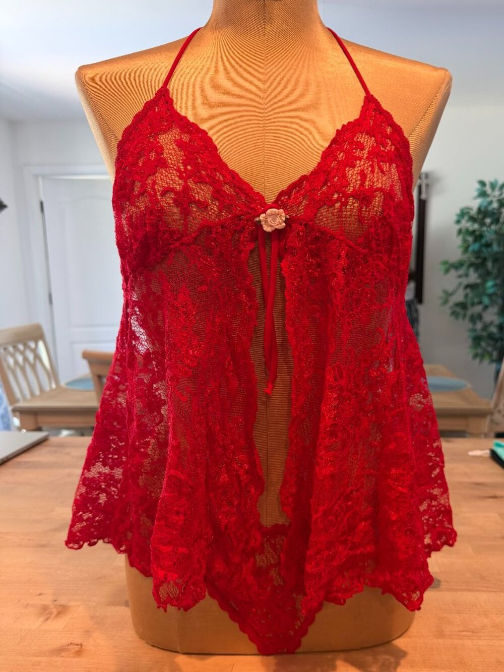 Lingerie babydoll set.